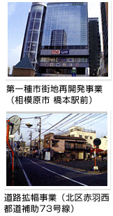 第一種市街地再開発事業／道路拡幅事業