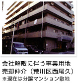 会社解散に伴う事業値売却仲介